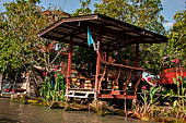 Scenery along the canal leading to Damnoen Saduak Floating Market. 